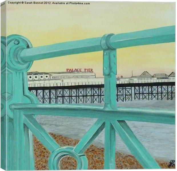Brighton Palace Pier Canvas Print by Sarah Bonnot