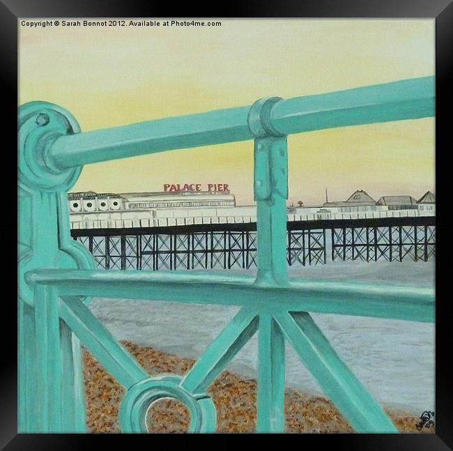 Brighton Palace Pier Framed Print by Sarah Bonnot
