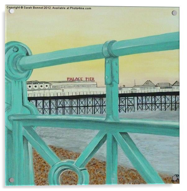 Brighton Palace Pier Acrylic by Sarah Bonnot