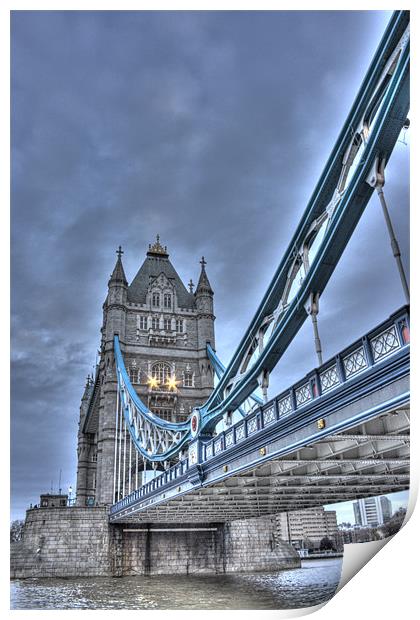 Tower Bridge Portrait HDR Print by Dean Messenger