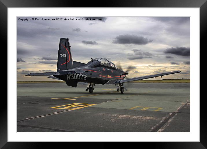 T6 Texan II Framed Mounted Print by P H