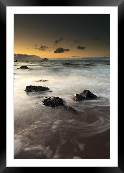 Ayrshire coast sunset Framed Mounted Print by Grant Glendinning