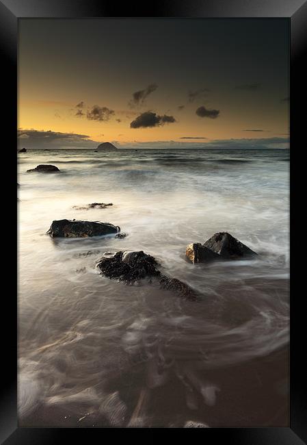 Ayrshire coast sunset Framed Print by Grant Glendinning