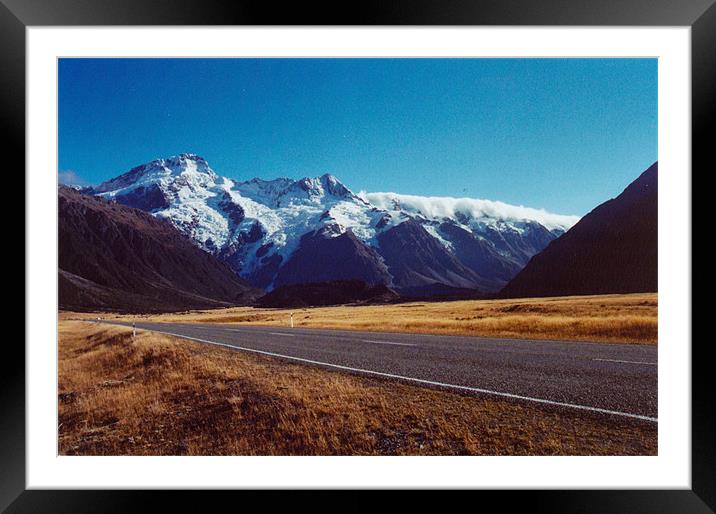 Mount Cook, South Island, New Zealand Framed Mounted Print by Jay Huckins