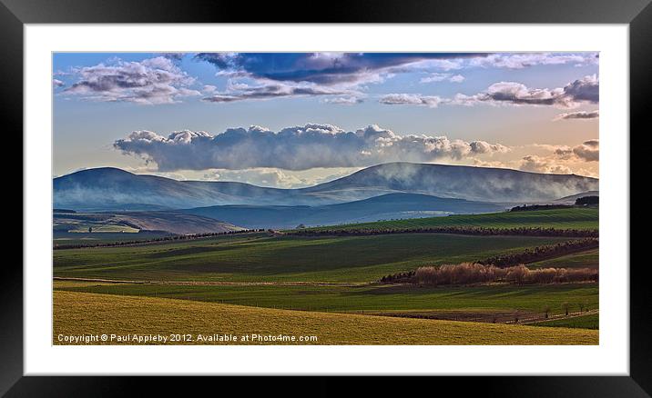 The Cheviot Hills Framed Mounted Print by Paul Appleby