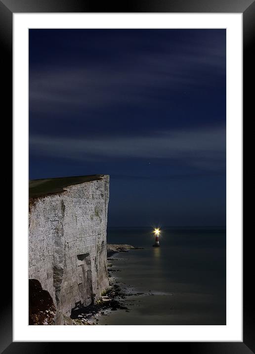 Midnight At Beachy Head Framed Mounted Print by Phil Clements