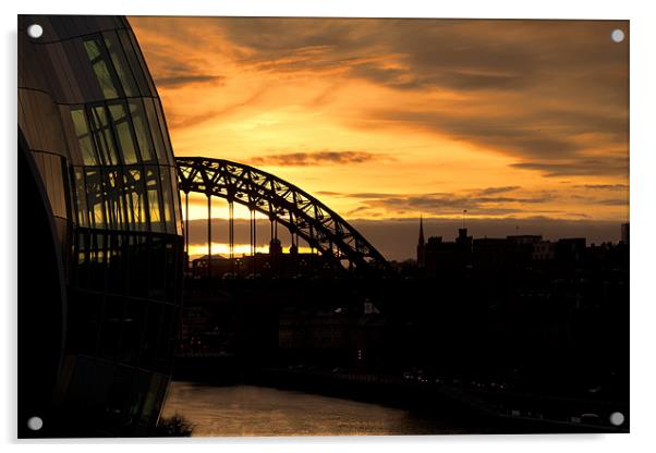 Quayside Sunset Acrylic by Northeast Images