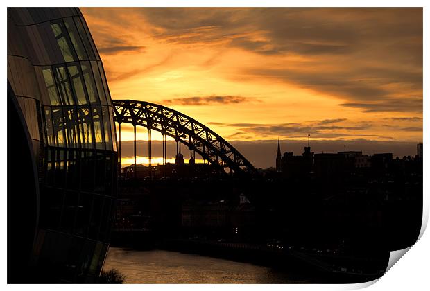 Quayside Sunset Print by Northeast Images