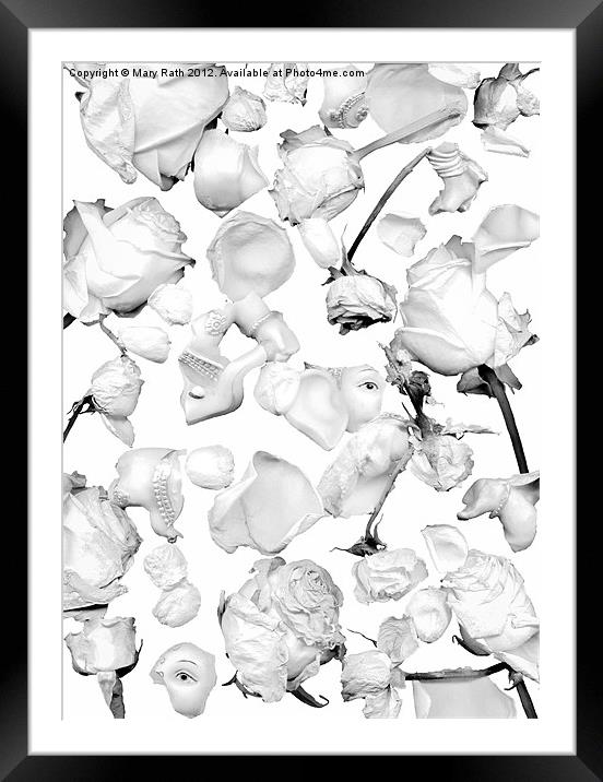 Infrared Flowers #4 Framed Mounted Print by Mary Rath