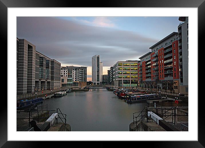 Clarence Dock, Leeds Framed Mounted Print by Sandi-Cockayne ADPS