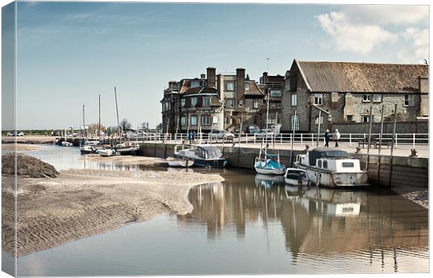 Blakeney Quayside Canvas Print by Stephen Mole