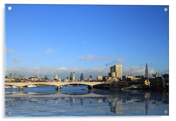 London Skyline reflections Acrylic by David French