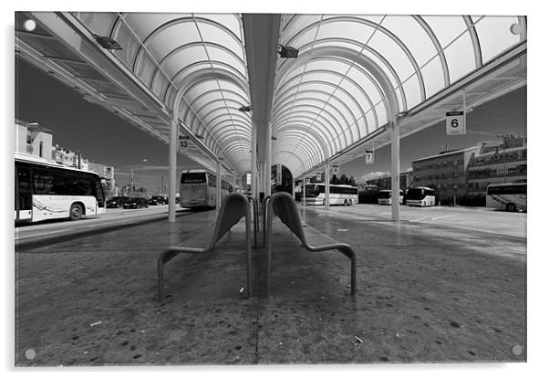 Bus Station Acrylic by Sean Needham