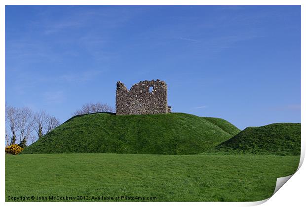 Clough Castle Print by John McCoubrey