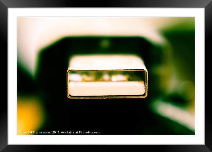 USB Drive Framed Mounted Print by john walker