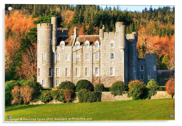 Castlewellan Castle Acrylic by Raymond Spiers