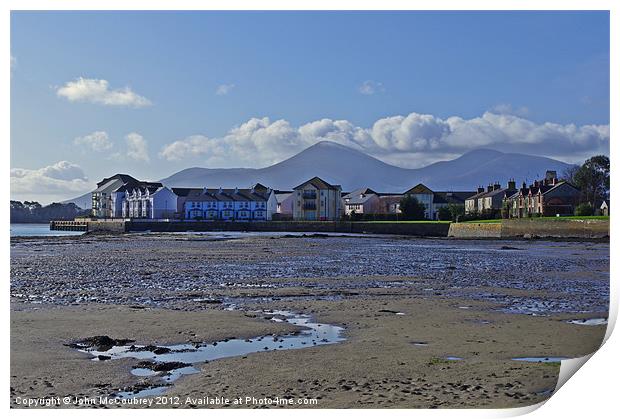View From Dundrum Bay Print by John McCoubrey