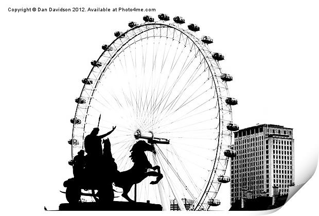 Boudicca London Print by Dan Davidson