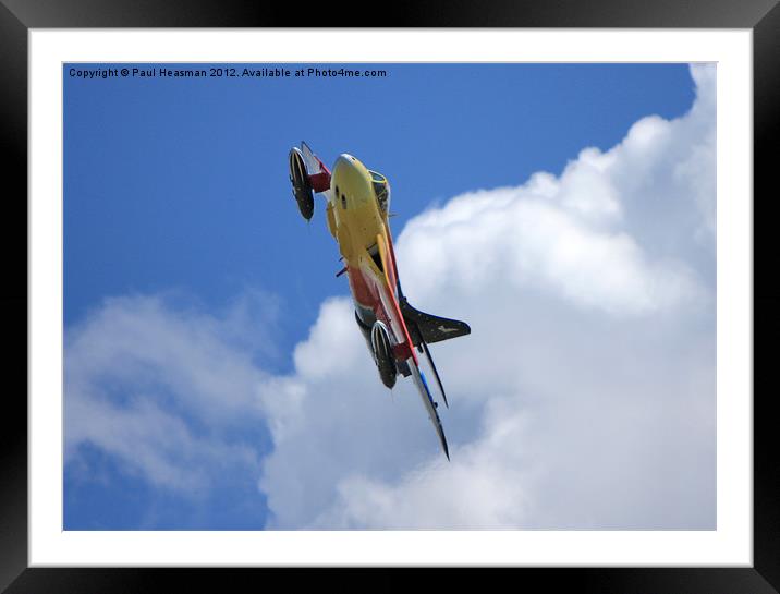 Colourful display plane Framed Mounted Print by P H