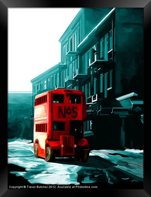 Old London Bus Framed Print by Trevor Butcher