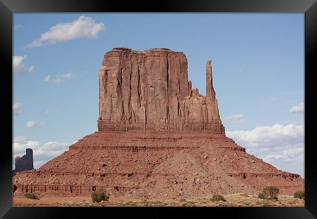 Monument Valley Mittens Framed Print by Julie Ormiston