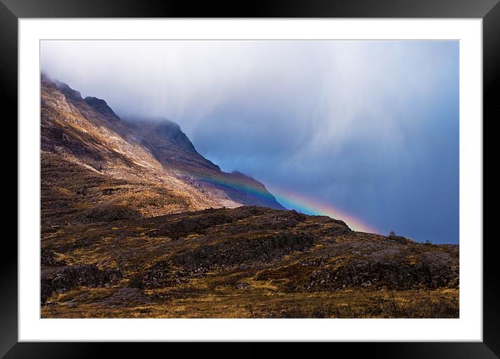 Snowbow in the Scottish Mountains Framed Mounted Print by Jacqi Elmslie