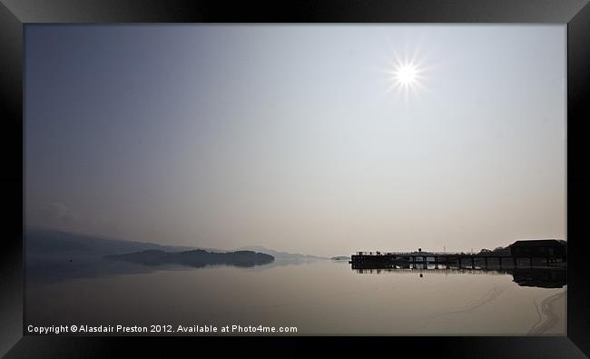 Misty Loch Lomond Framed Print by Alasdair Preston