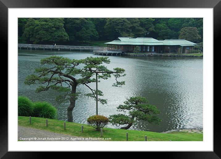 Overlooking the Tea House Framed Mounted Print by Jonah Anderson Photography