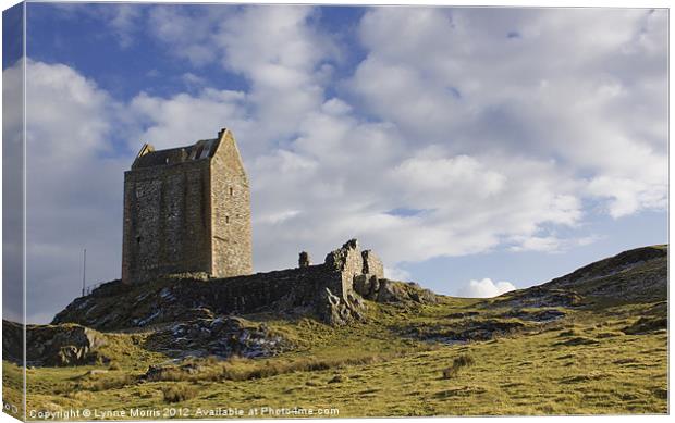 Smailholm Tower Canvas Print by Lynne Morris (Lswpp)