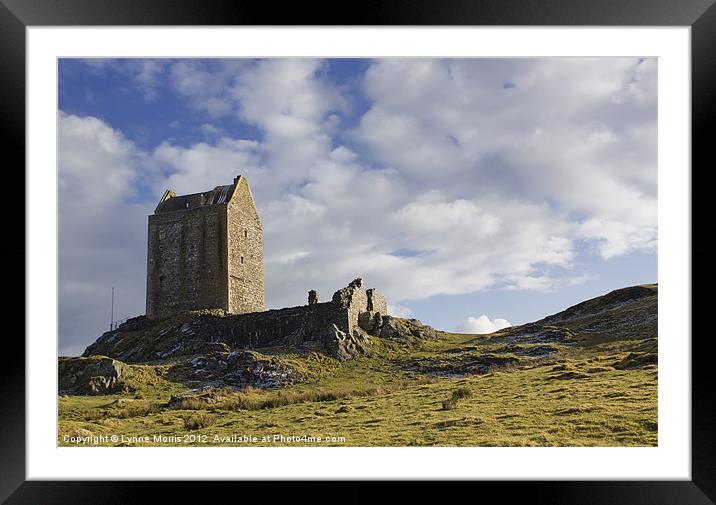 Smailholm Tower Framed Mounted Print by Lynne Morris (Lswpp)