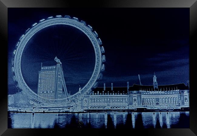 London Eye Art Framed Print by David Pyatt