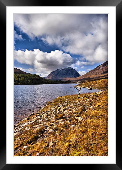 Liathach from Loch Clair Framed Mounted Print by Jacqi Elmslie