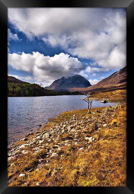 Liathach from Loch Clair Framed Print by Jacqi Elmslie