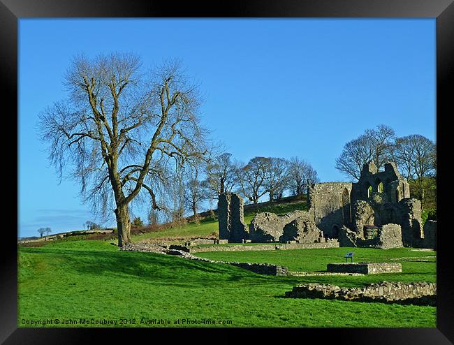 Inch Abbey in Spring Framed Print by John McCoubrey