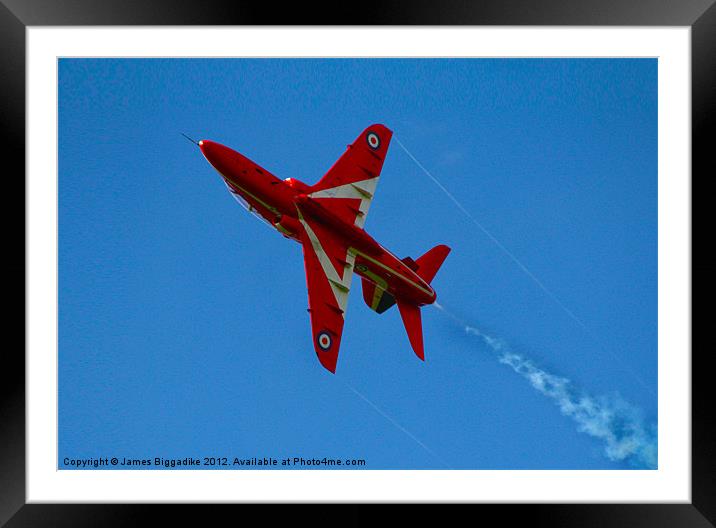 Red One Framed Mounted Print by J Biggadike