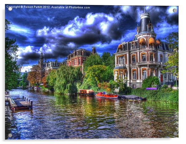 I Amsterdam Acrylic by Robert Pettitt