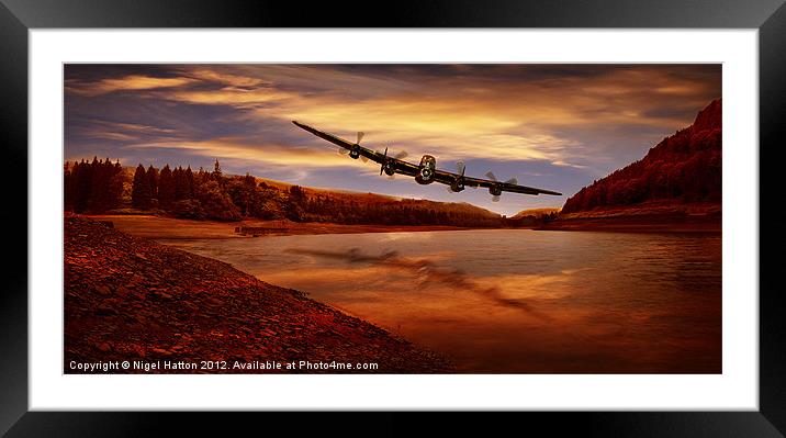 Flying Low Framed Mounted Print by Nigel Hatton