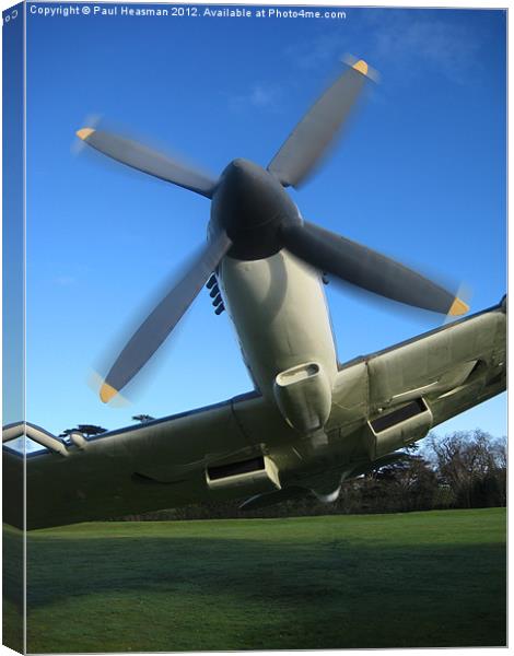 Spitfire low pass Canvas Print by P H