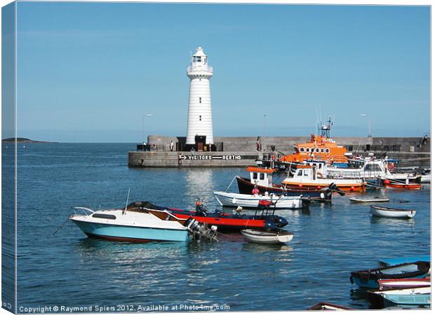 Donagahee Harbour Canvas Print by Raymond Spiers