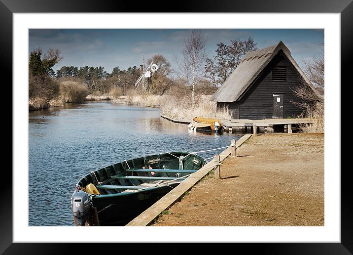 Boardmans Drainage Mill Framed Mounted Print by Stephen Mole