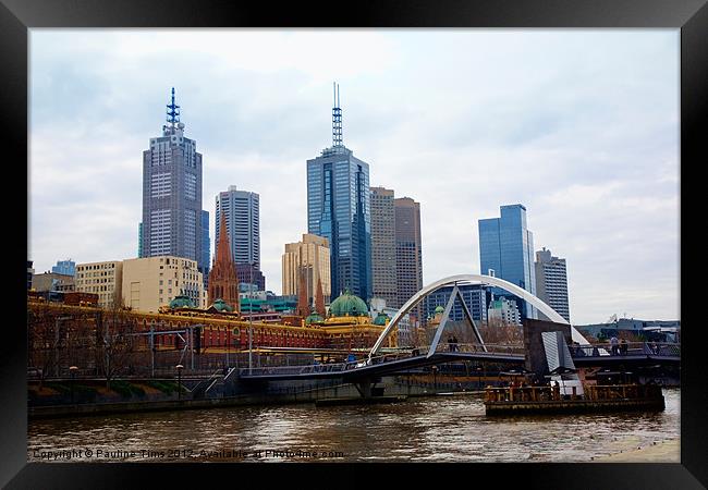 Melbourne Framed Print by Pauline Tims