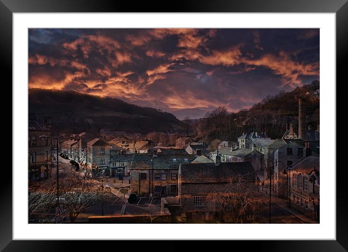 Twilight Zone At Hebdon Bridge Framed Mounted Print by Sandi-Cockayne ADPS