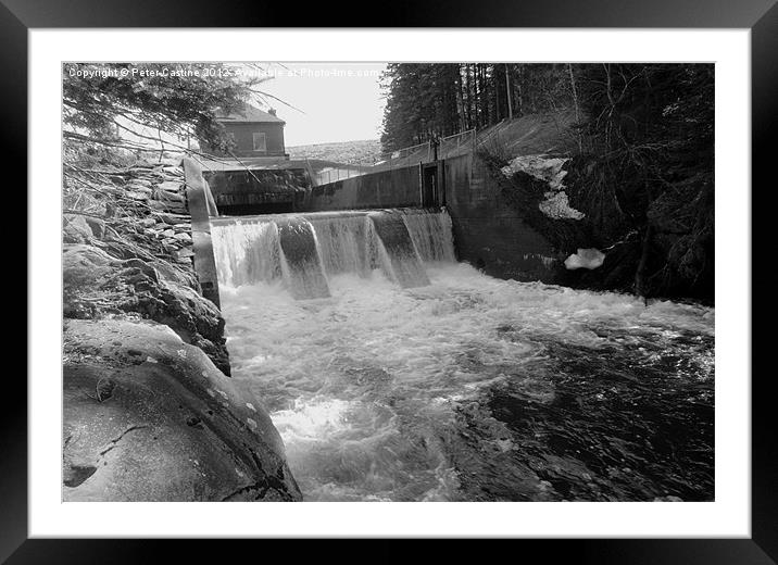 Murphy Dam Spillway Framed Mounted Print by Peter Castine