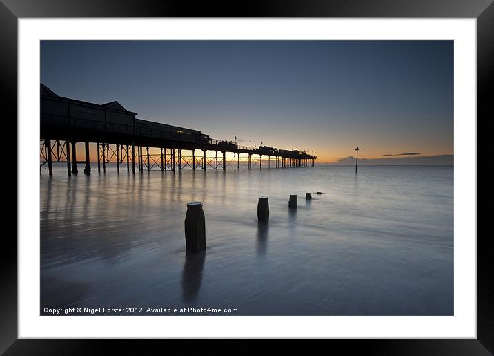 Teignmouth Pier Framed Mounted Print by Creative Photography Wales