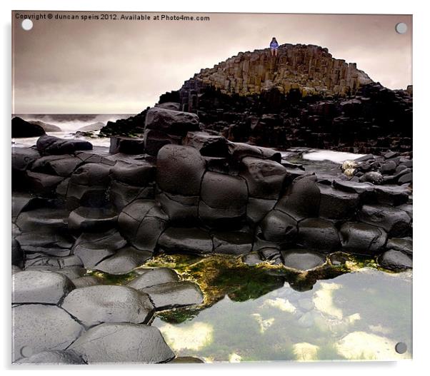 Giants causeway Acrylic by duncan speirs