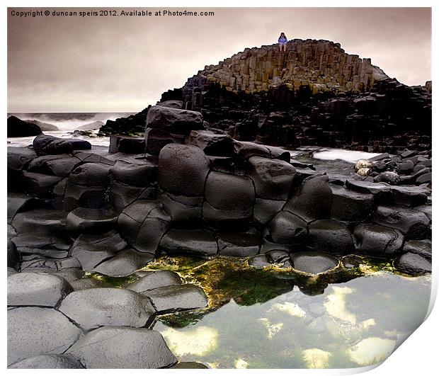 Giants causeway Print by duncan speirs