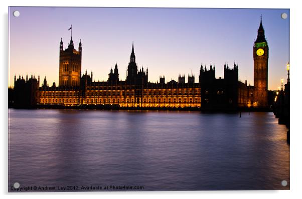 Houses of Parliament Acrylic by Andrew Ley