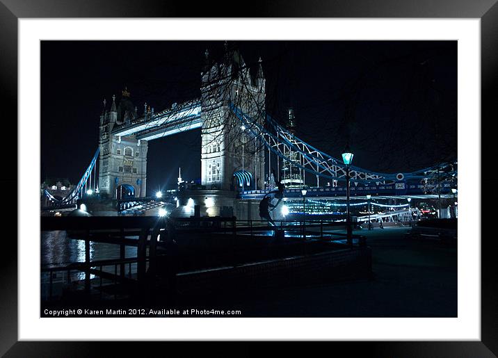 Tower Bridge Framed Mounted Print by Karen Martin