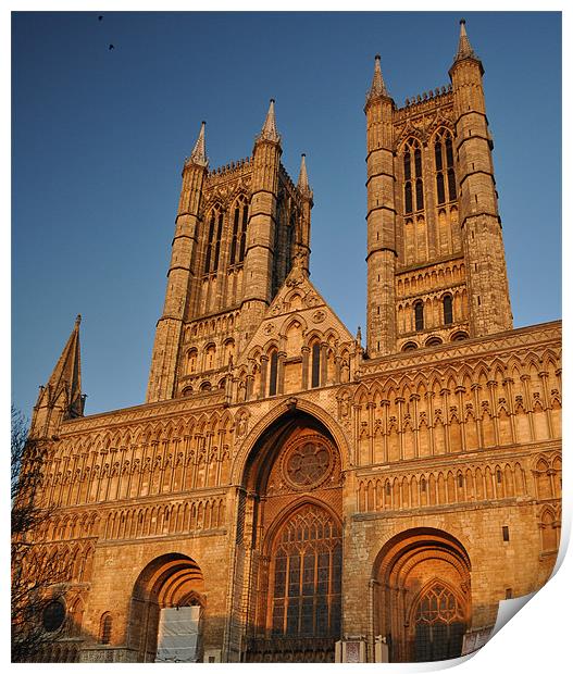 Lincoln Cathedral Print by Milena Barczak