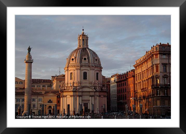 Rome at sunset Framed Mounted Print by Tom Hard